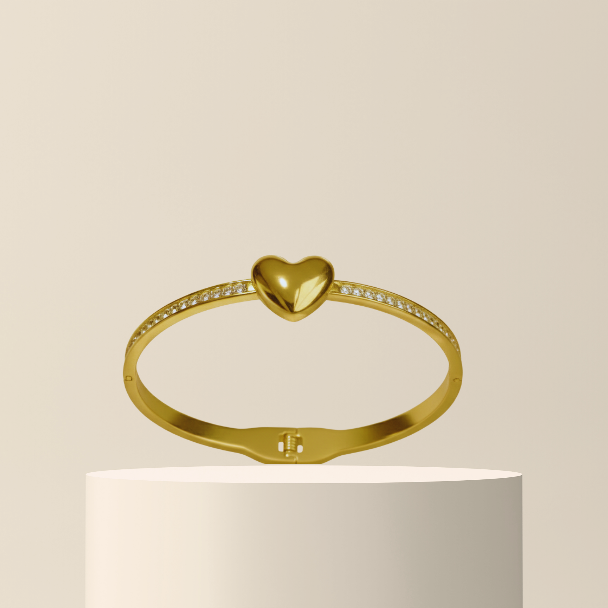 18K Gold Plated Anti Tarnish Heart Bracelet