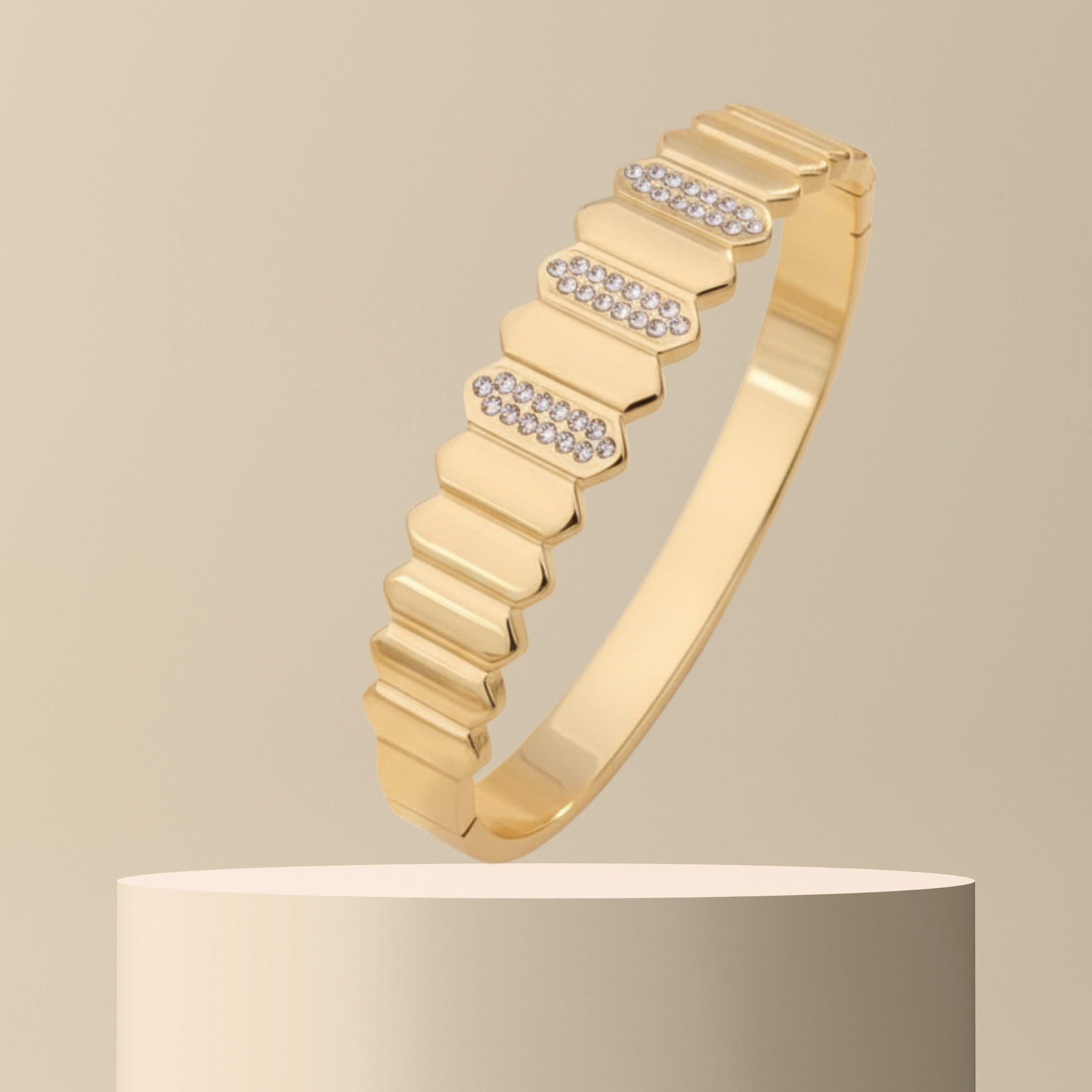 Modern Geometric Anti Tarnish Bracelet