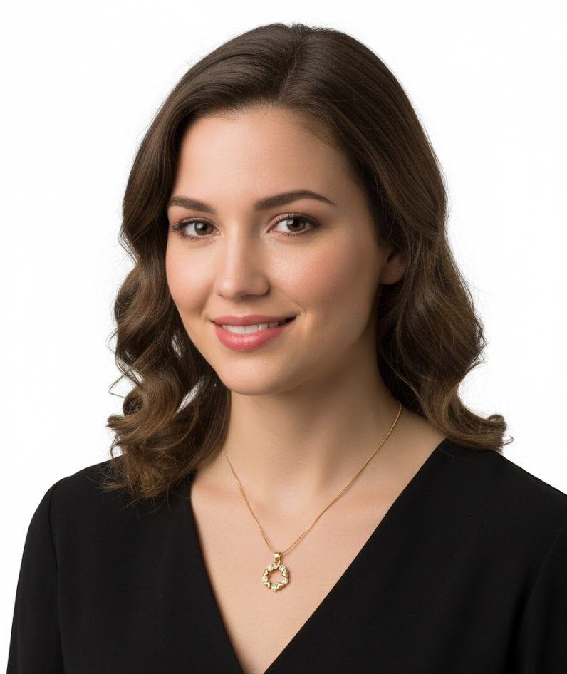 Radiant Heart Circle Pendant With Chain