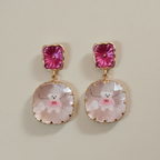 Pink Teddy Charm Dangler Earrings